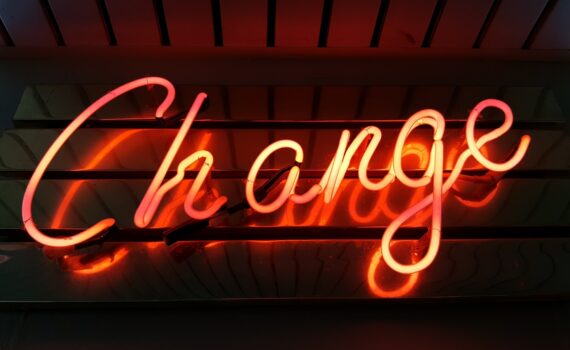 Change neon light signage