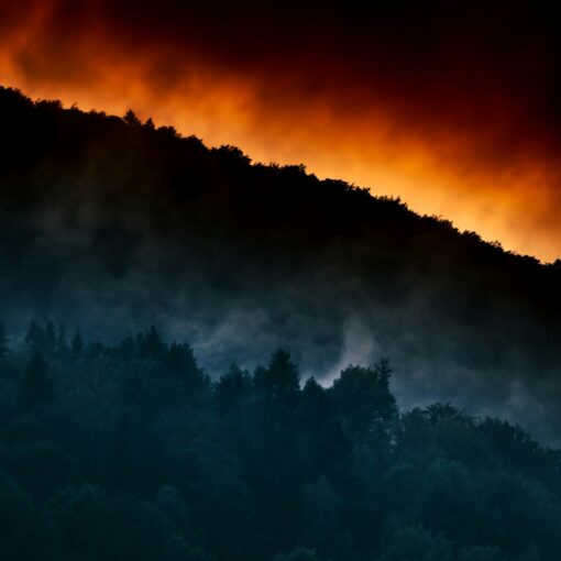 black and orange clouds during sunset
